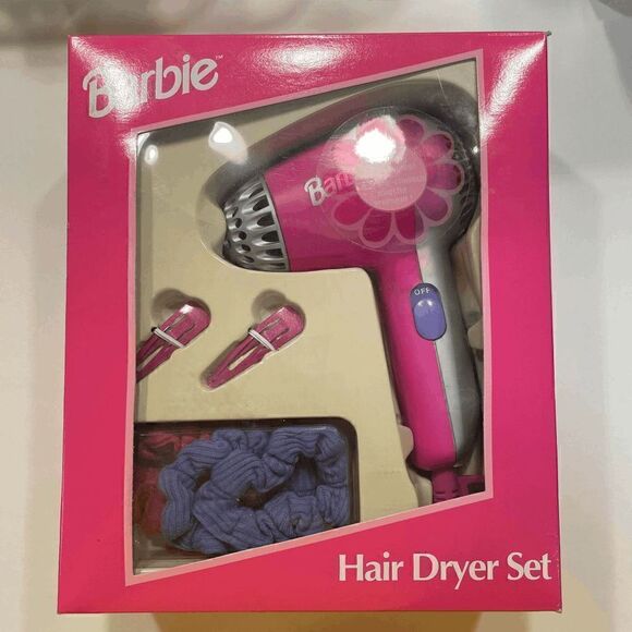 1999 Collectible Barbie Hair Dryer Set - Picture 1 of 3
